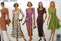 1119 SO EZ TAPER-FLARE TUCK DRESS LENGTHS PATTERN 6-10, 12-16